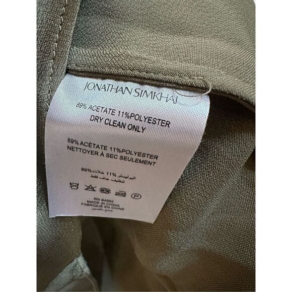 Jonathan Simkhai Roma Mini Dress in Willow-Size XS - Picture 6 of 10